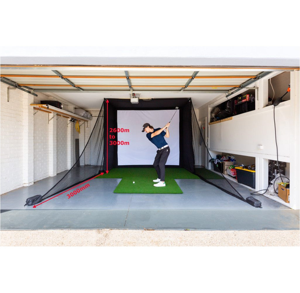 Golf Simulator Enclosure Side Netting Kit V3