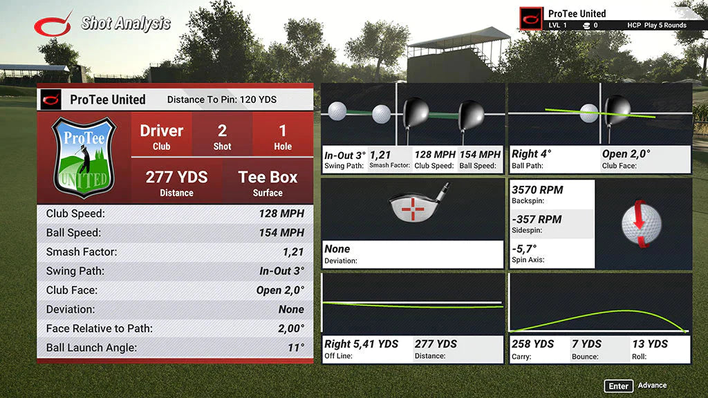 Logiciel de simulation de golf TGC2019 pour ProTee RX/VX